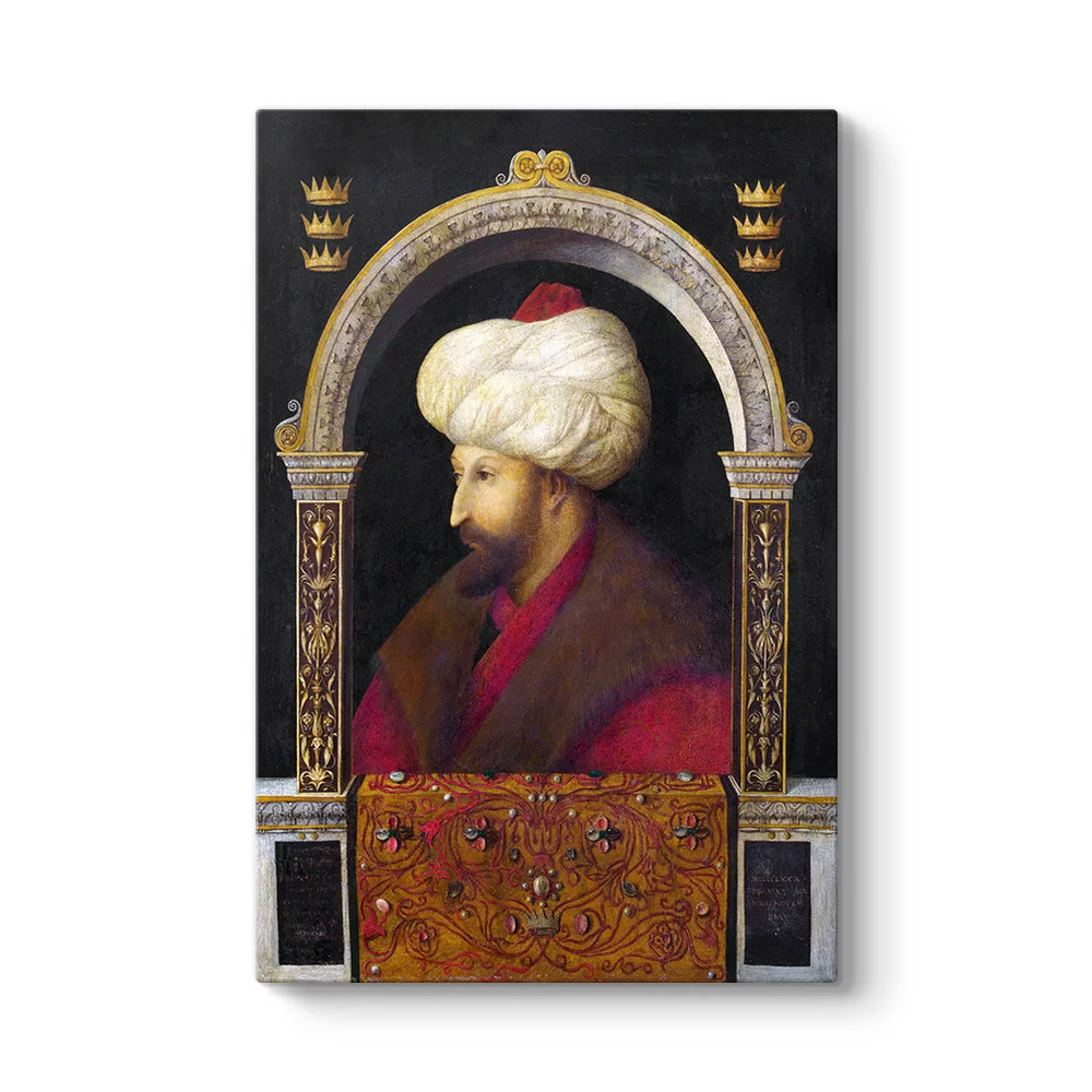 Gentile Bellini - Fatih Sultan Mehmet Portresi - Model 2